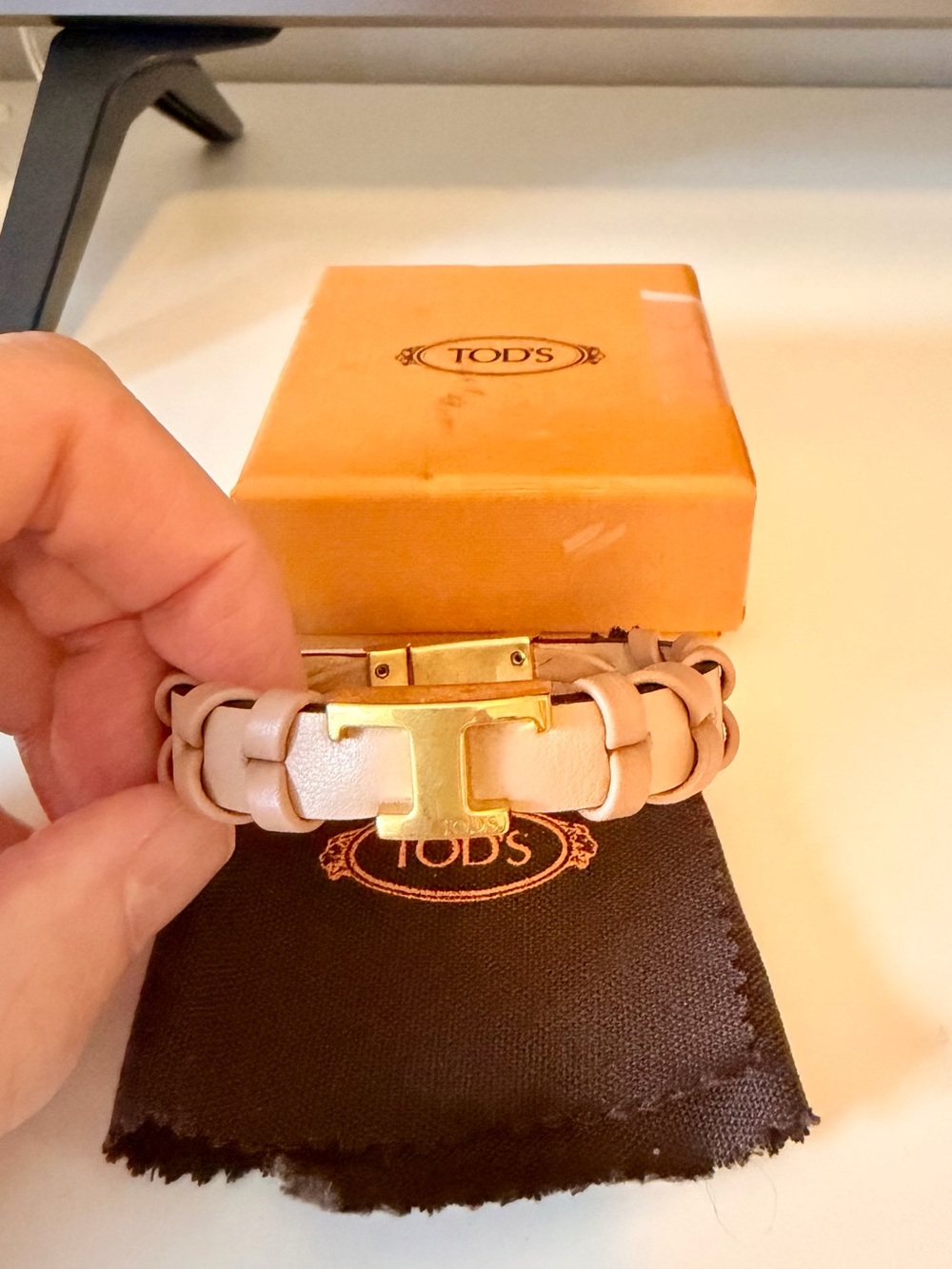 Tod’s Leather braided bracelet